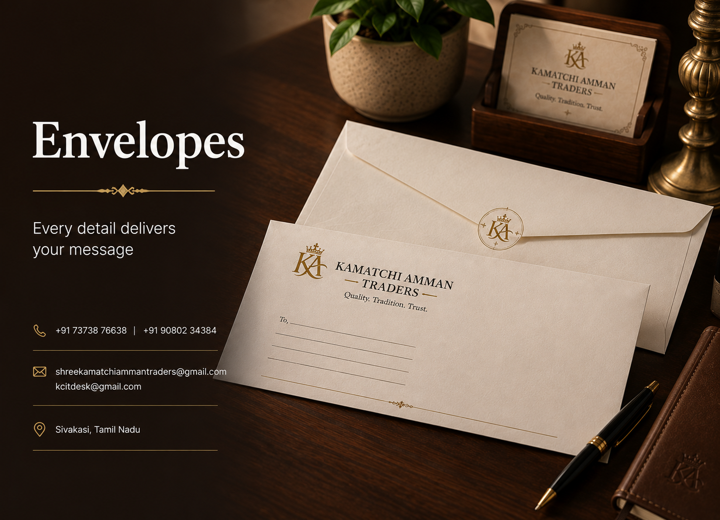 Business and invitation envelopes