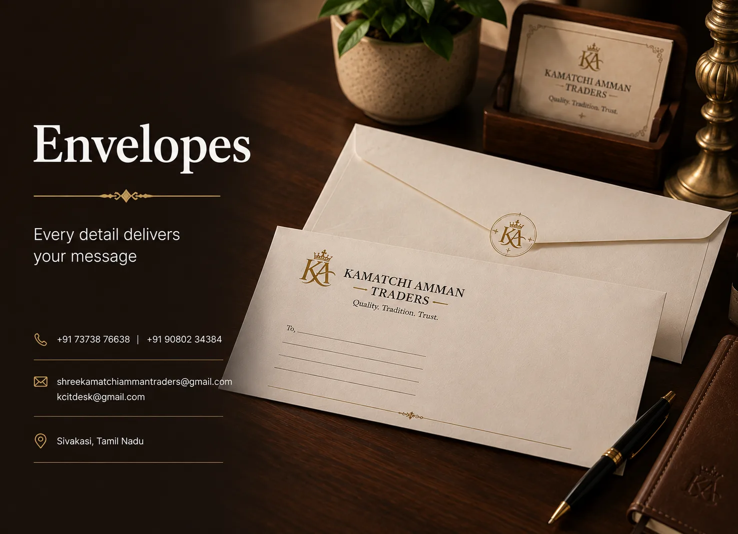 Business and invitation envelopes